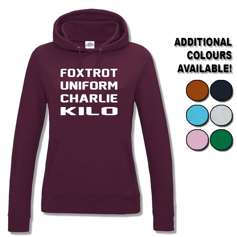 Womens Foxtrot Uniform Charlie Kilo Hoodie
