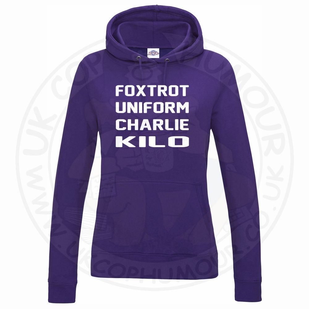 Womens Foxtrot Uniform Charlie Kilo Hoodie - Image 10