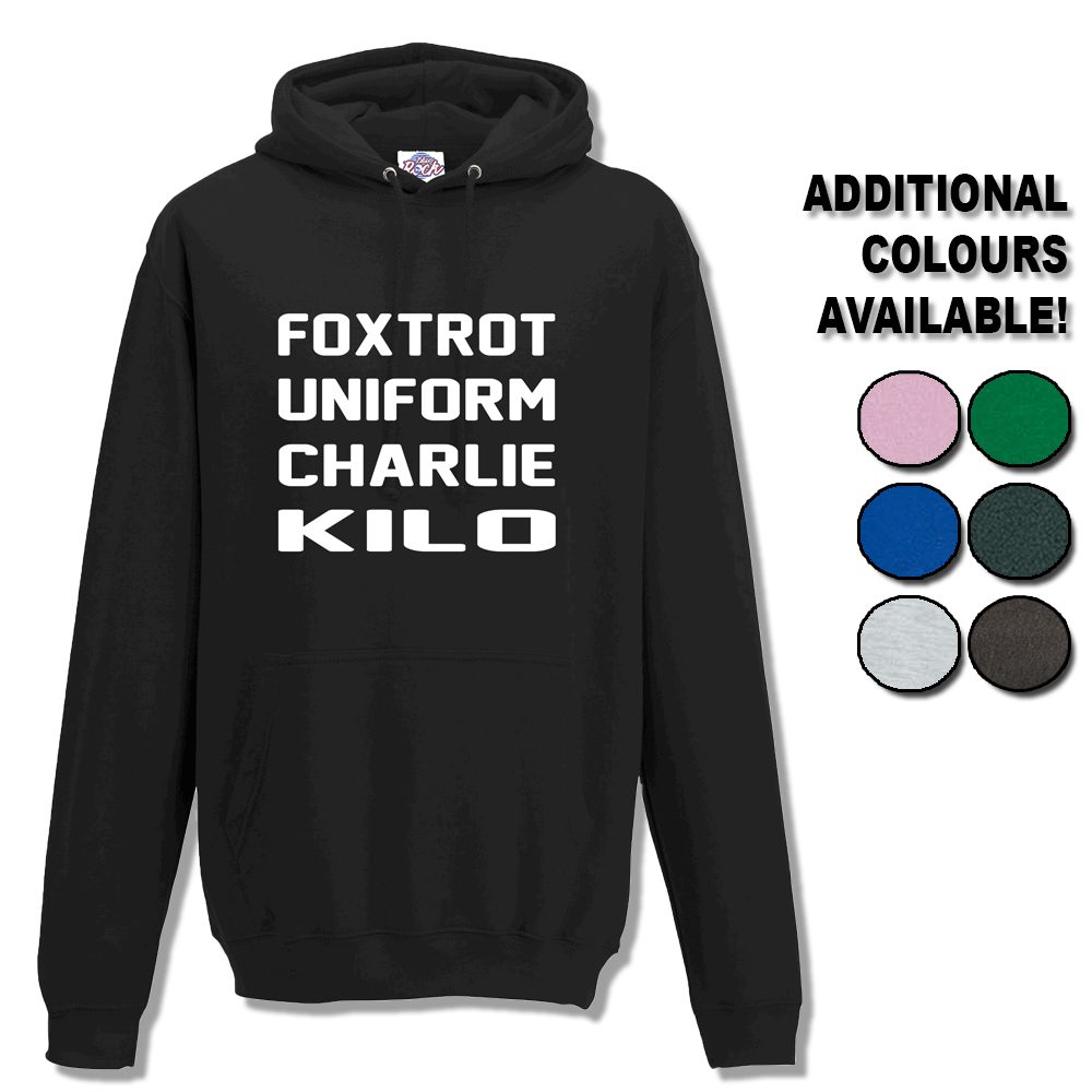 Unisex Foxtrot Uniform Charlie Kilo Hoodie