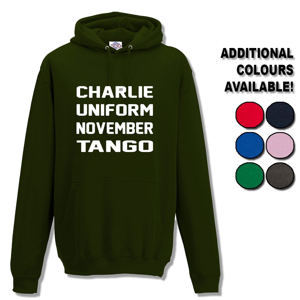 Unisex Charlie Uniform November Tango Hoodie