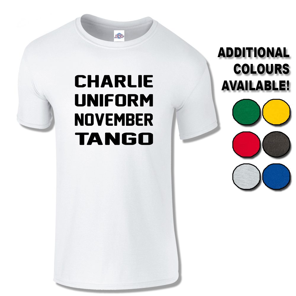 Mens Charlie Uniform November Tango T-Shirt