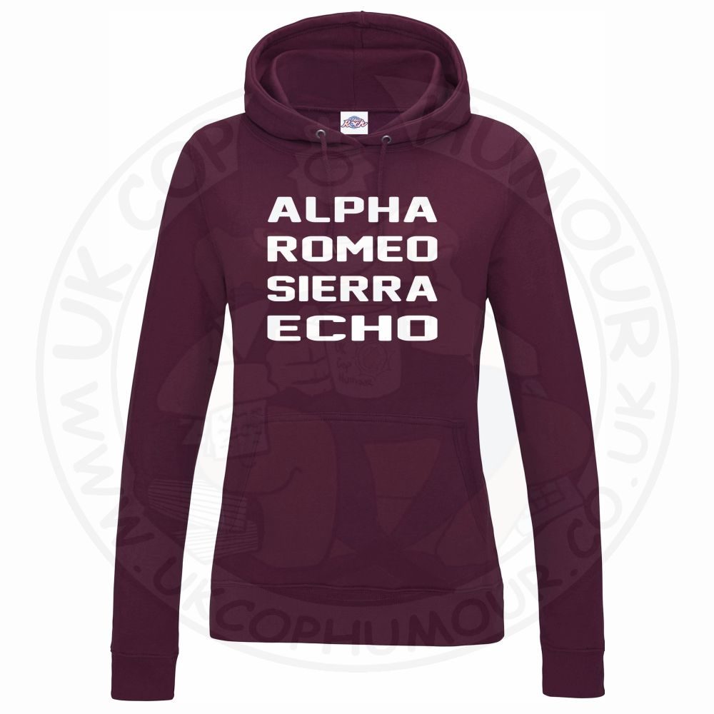 Womens Alpha Romeo Sierra Echo Hoodie - Image 7