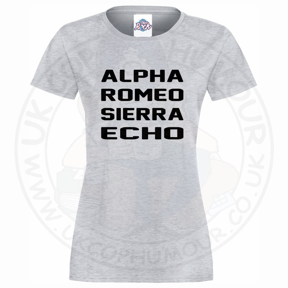 Womens Alpha Romeo Sierra Echo T-Shirt - Image 4