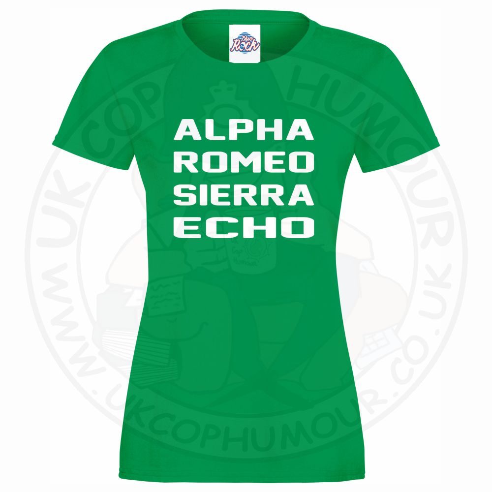 Womens Alpha Romeo Sierra Echo T-Shirt - Image 3