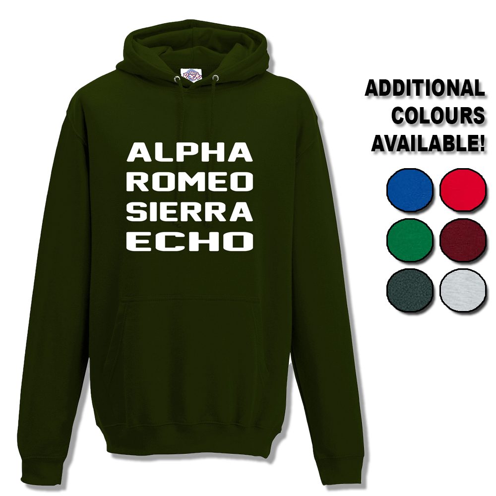 Unisex Alpha Romeo Sierra Echo Hoodie