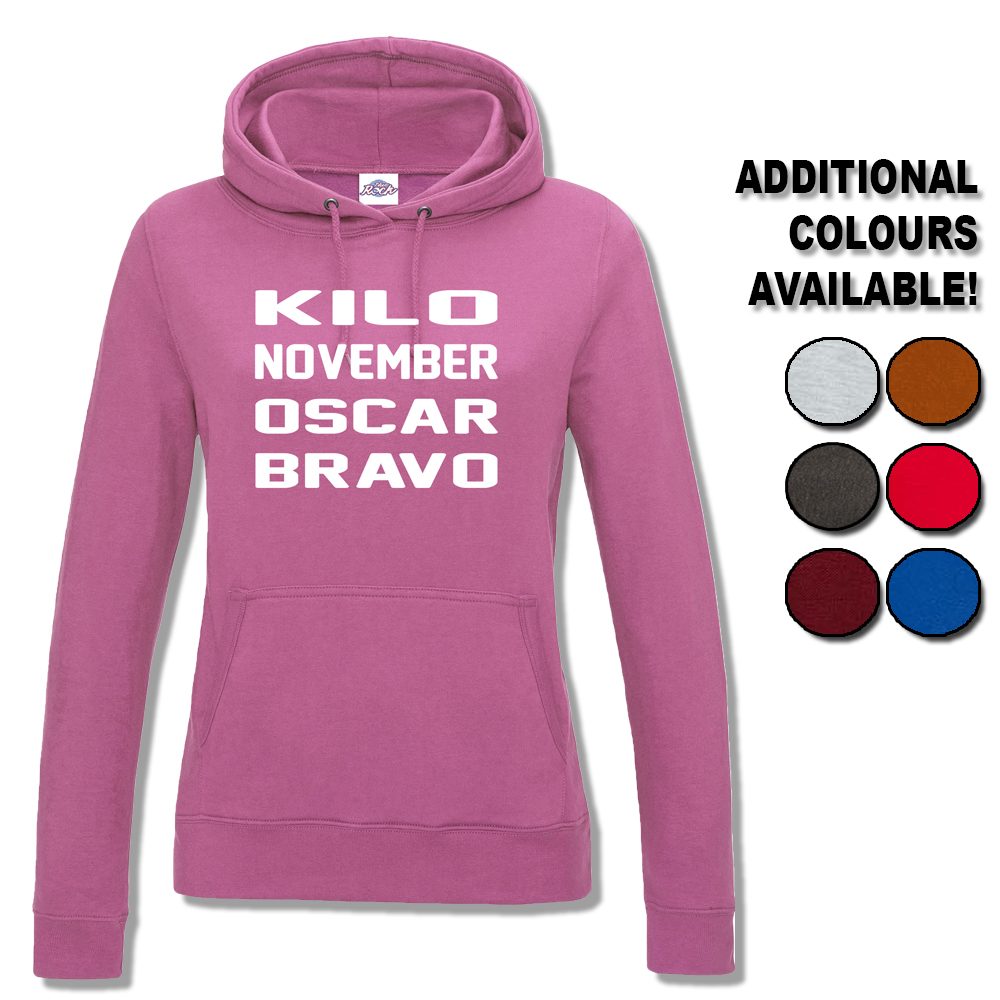 Womens Kilo November Oscar Bravo Hoodie