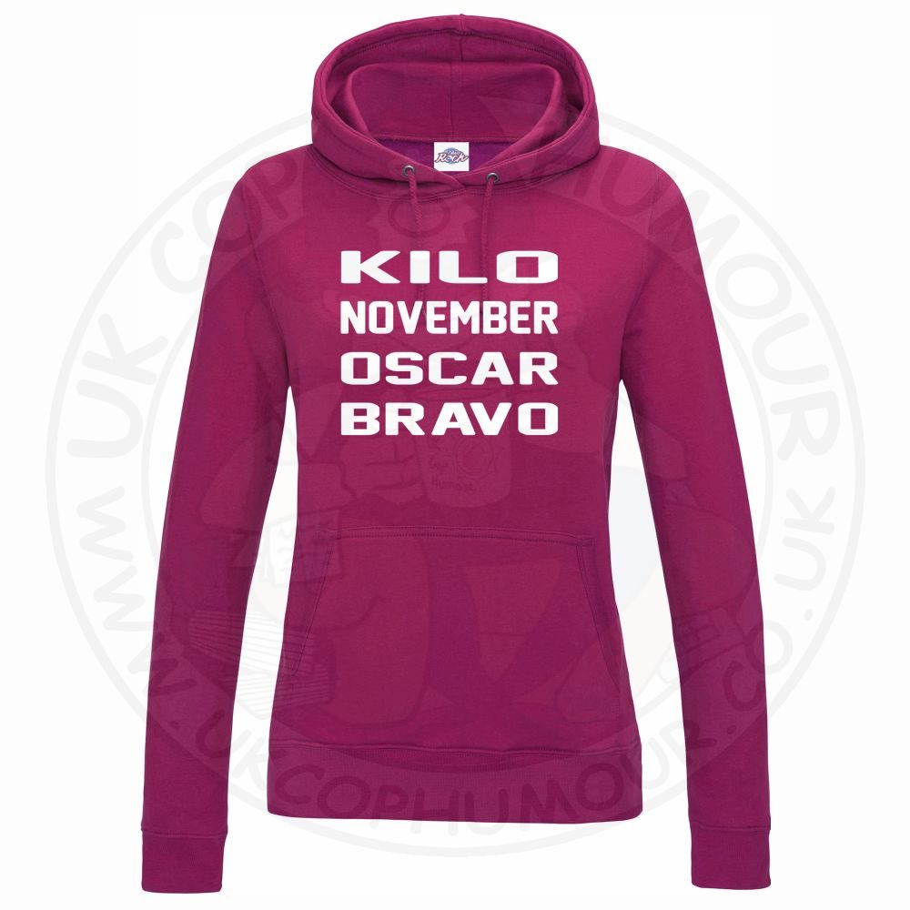 Womens Kilo November Oscar Bravo Hoodie - Image 6