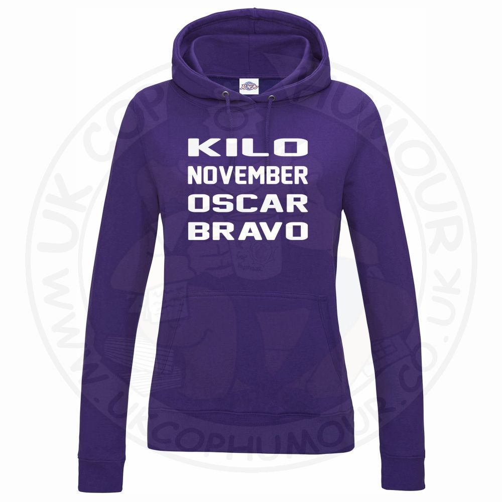 Womens Kilo November Oscar Bravo Hoodie - Image 10