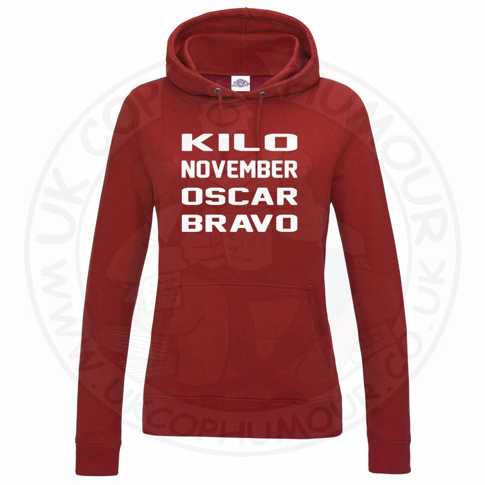 Womens Kilo November Oscar Bravo Hoodie - Image 11