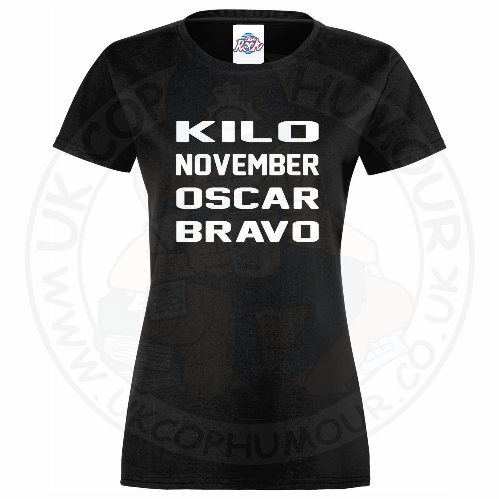 Womens Kilo November Oscar Bravo T-Shirt - Image 2