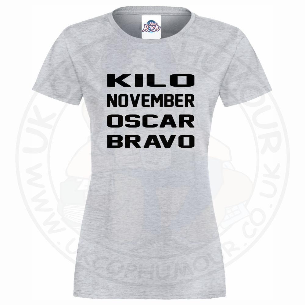 Womens Kilo November Oscar Bravo T-Shirt - Image 4