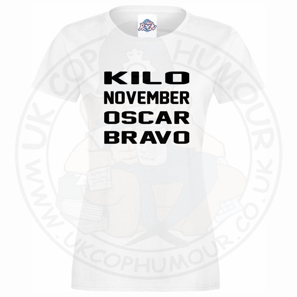 Womens Kilo November Oscar Bravo T-Shirt - Image 9