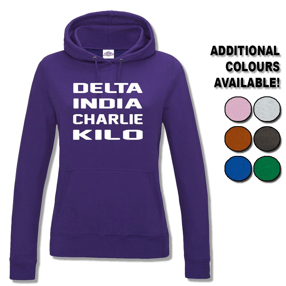 Womens Delta India Charlie Kilo Hoodie