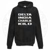 Unisex Delta India Charlie Kilo Hoodie - Image 3