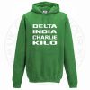 Unisex Delta India Charlie Kilo Hoodie - Image 5
