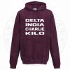 Unisex Delta India Charlie Kilo Hoodie - Image 7