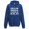 Unisex Delta India Charlie Kilo Hoodie - Image 13