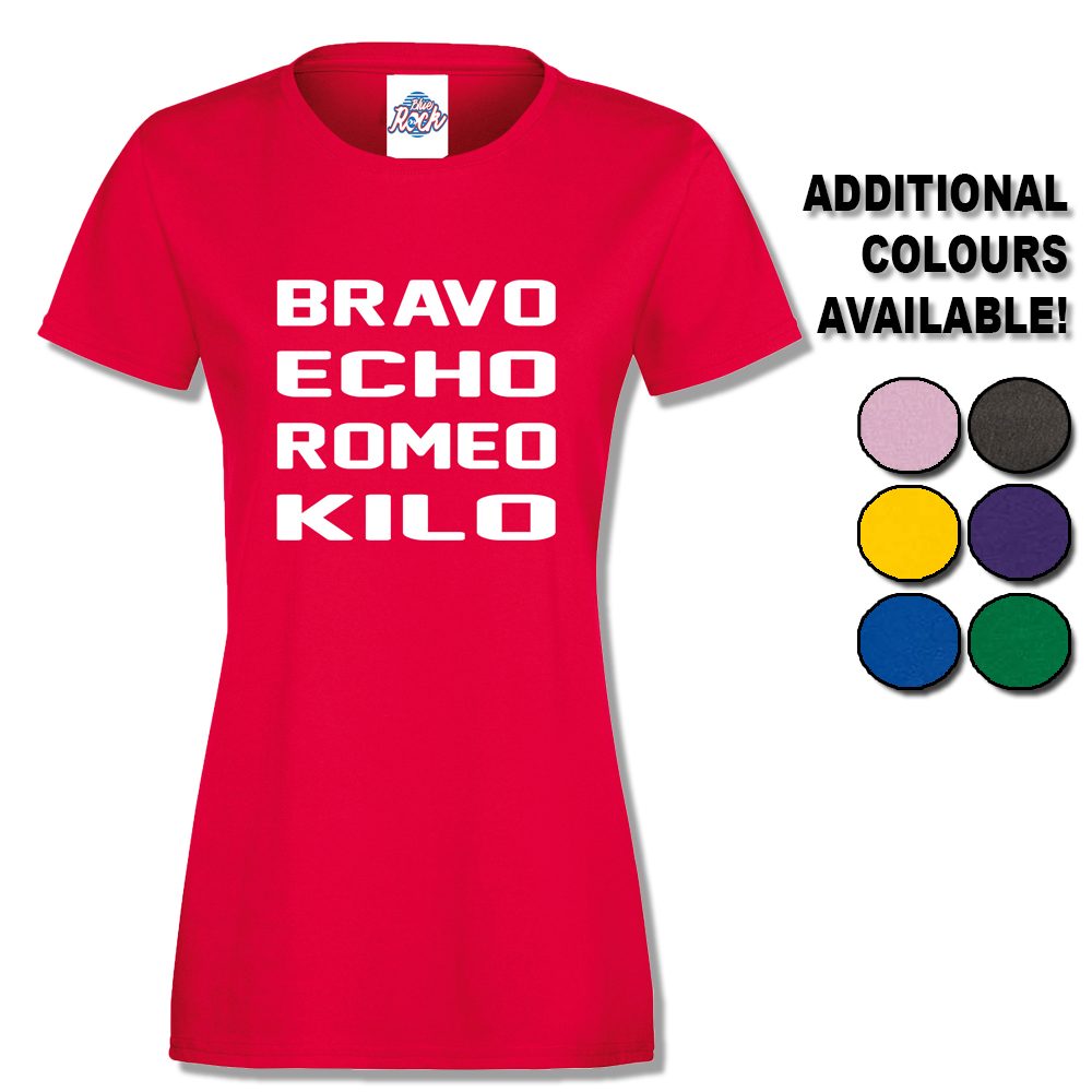 Womens Bravo Echo Romeo Kilo T-Shirt
