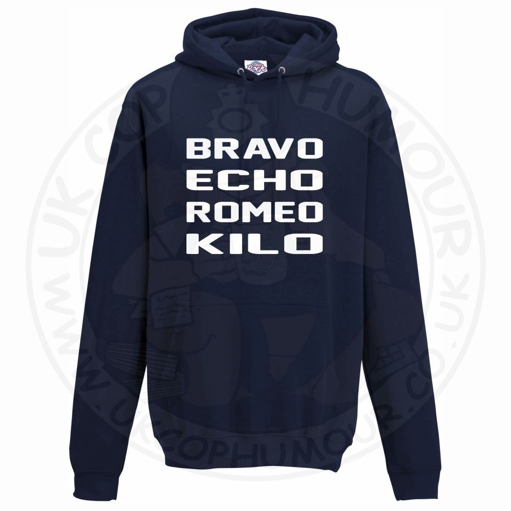 Unisex Bravo Echo Romeo Kilo Hoodie - Image 8