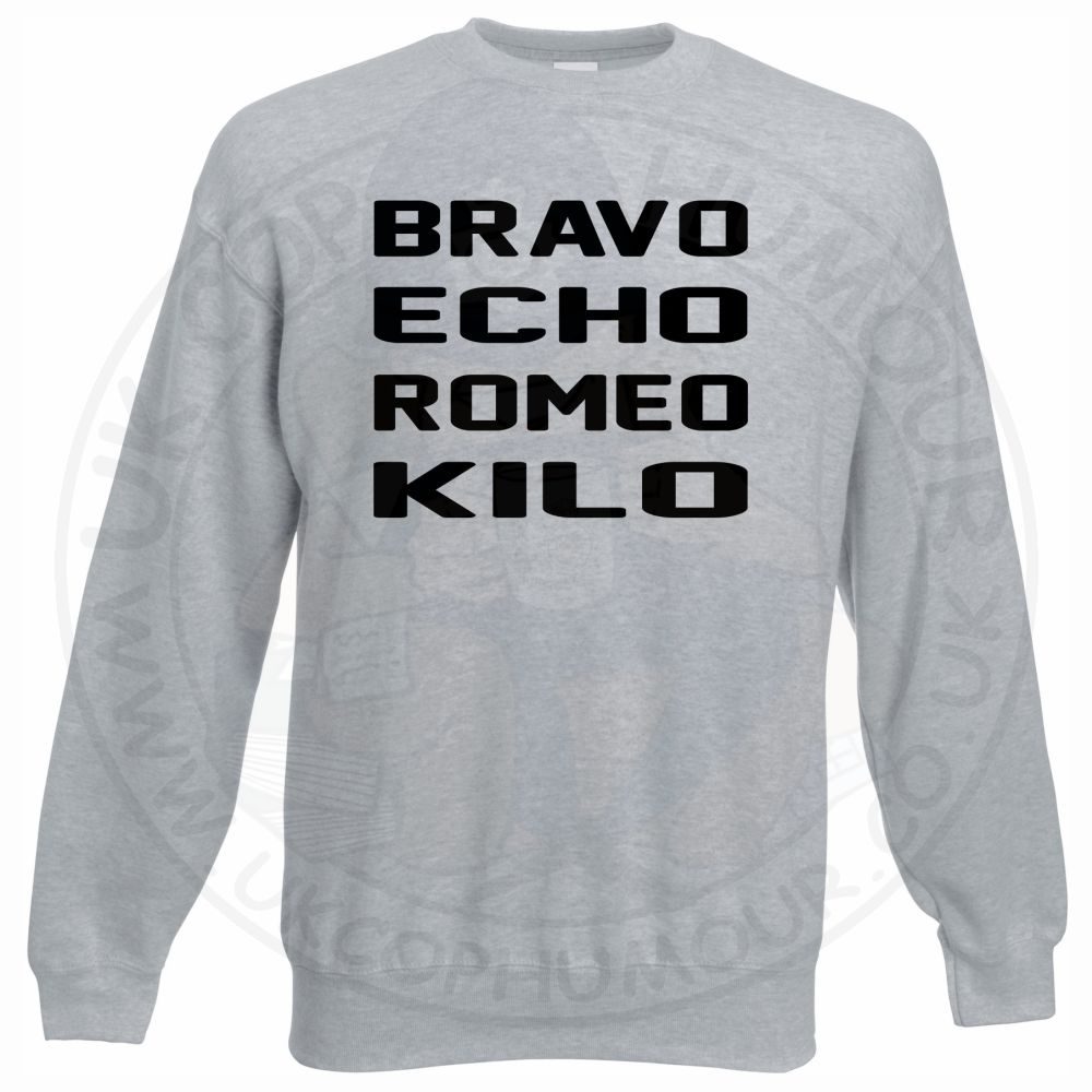 Bravo Echo Romeo Kilo Sweatshirt - Image 4