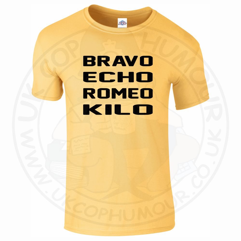 Mens Bravo Echo Romeo Kilo T-Shirt - Image 13