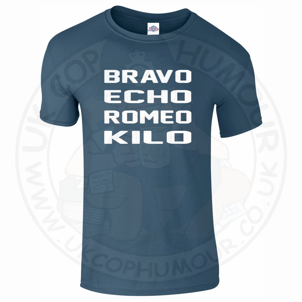 Mens Bravo Echo Romeo Kilo T-Shirt - Image 7