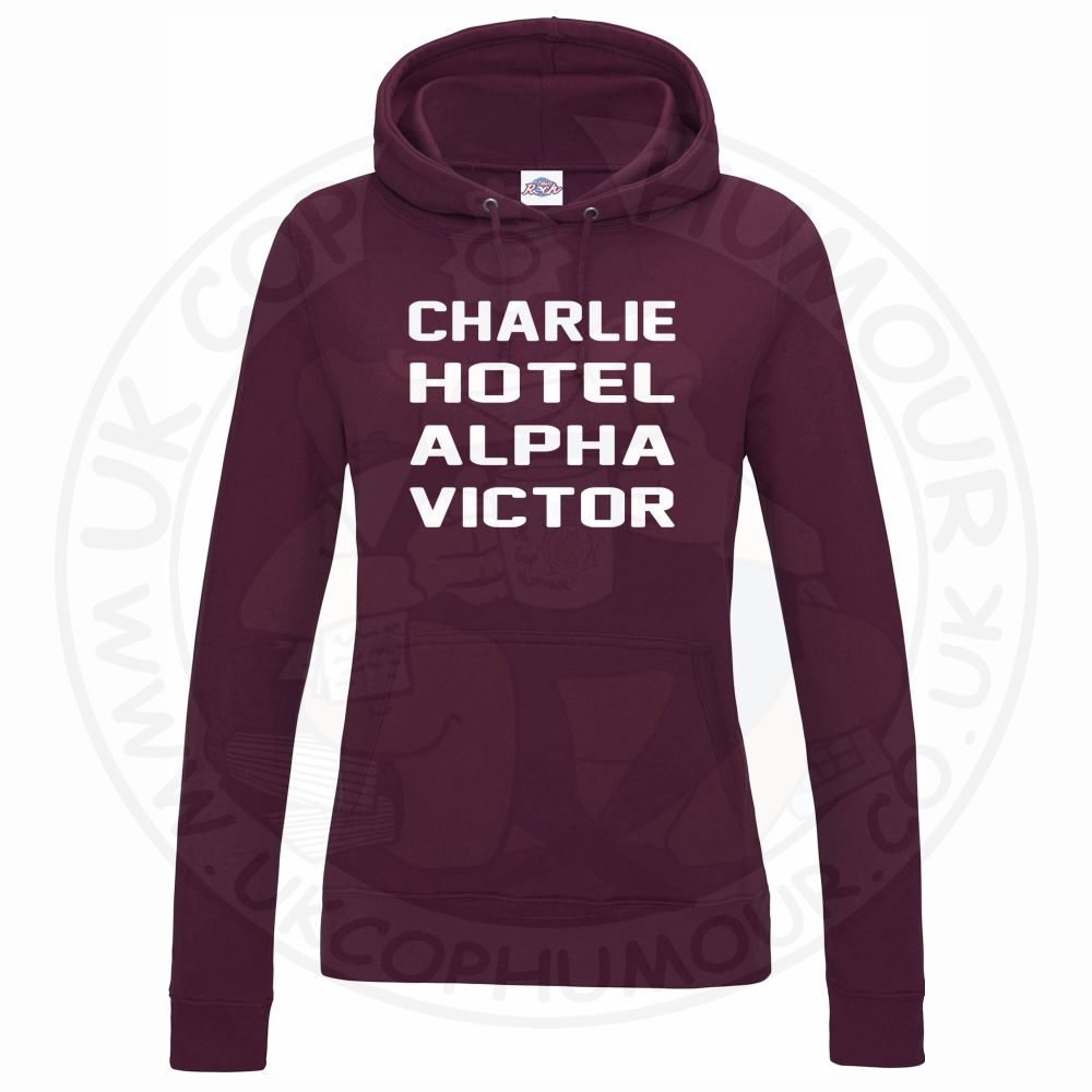 Womens Charlie Hotel Alpha Victor Hoodie - Image 6