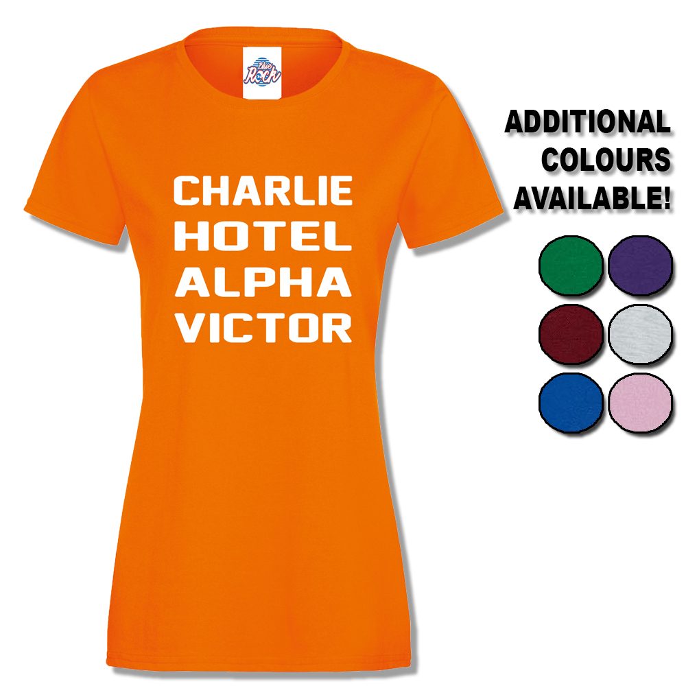 Womens Charlie Hotel Alpha Victor T-Shirt