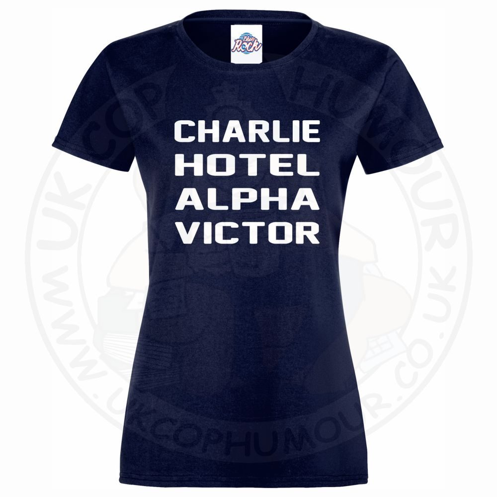 Womens Charlie Hotel Alpha Victor T-Shirt - Image 5