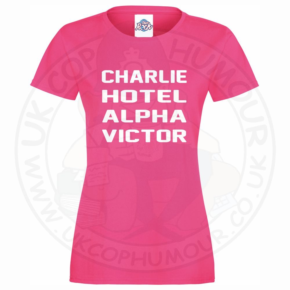 Womens Charlie Hotel Alpha Victor T-Shirt - Image 6
