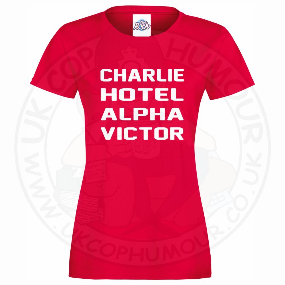 Womens Charlie Hotel Alpha Victor T-Shirt - Image 7