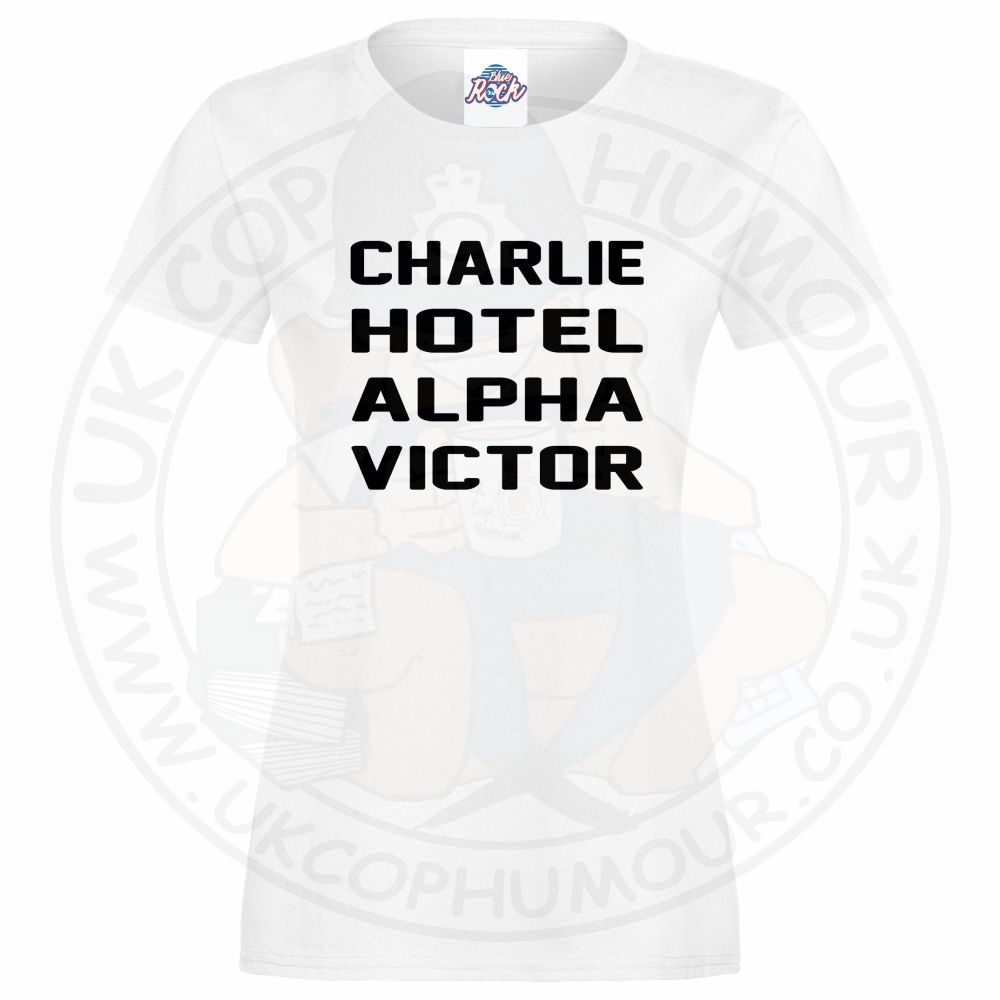 Womens Charlie Hotel Alpha Victor T-Shirt - Image 9