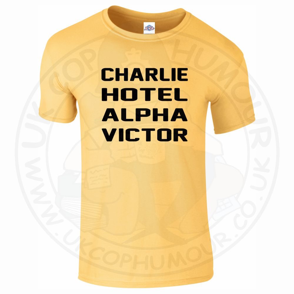 Mens Charlie Hotel Alpha Victor T-Shirt - Image 13