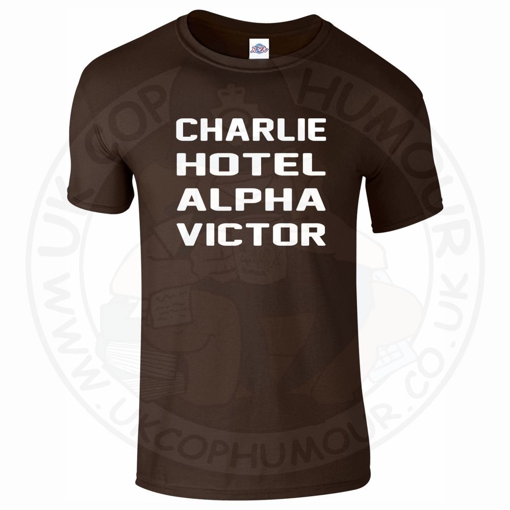 Mens Charlie Hotel Alpha Victor T-Shirt - Image 5