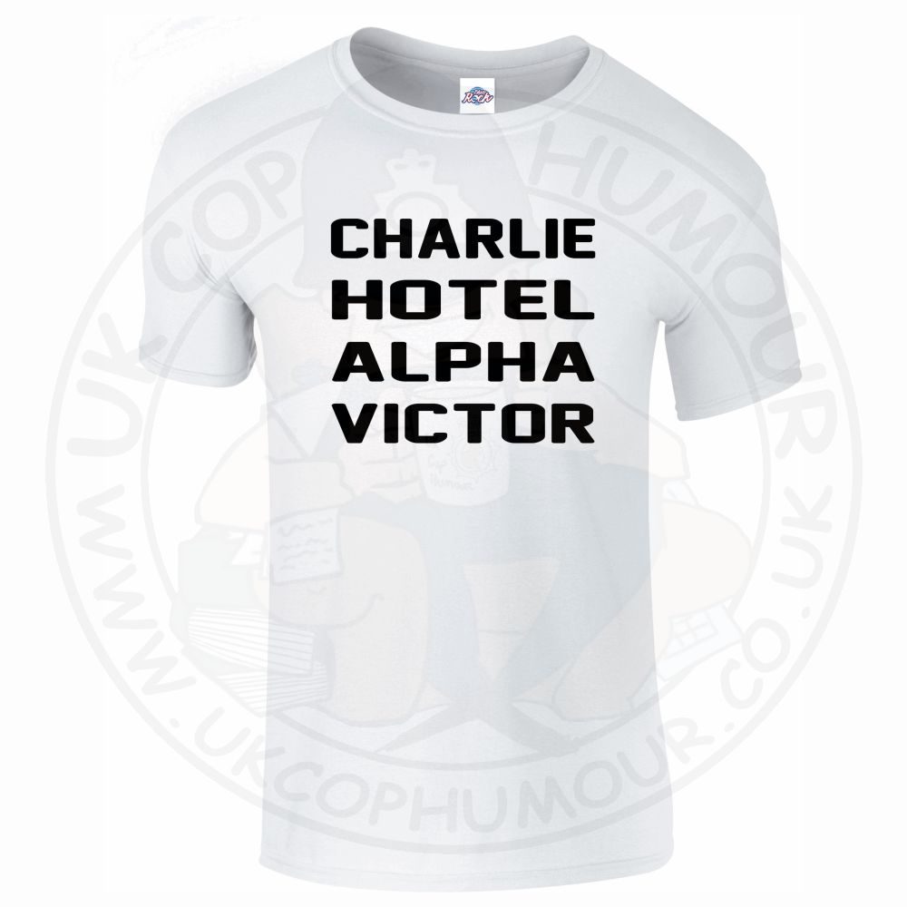 Mens Charlie Hotel Alpha Victor T-Shirt - Image 17
