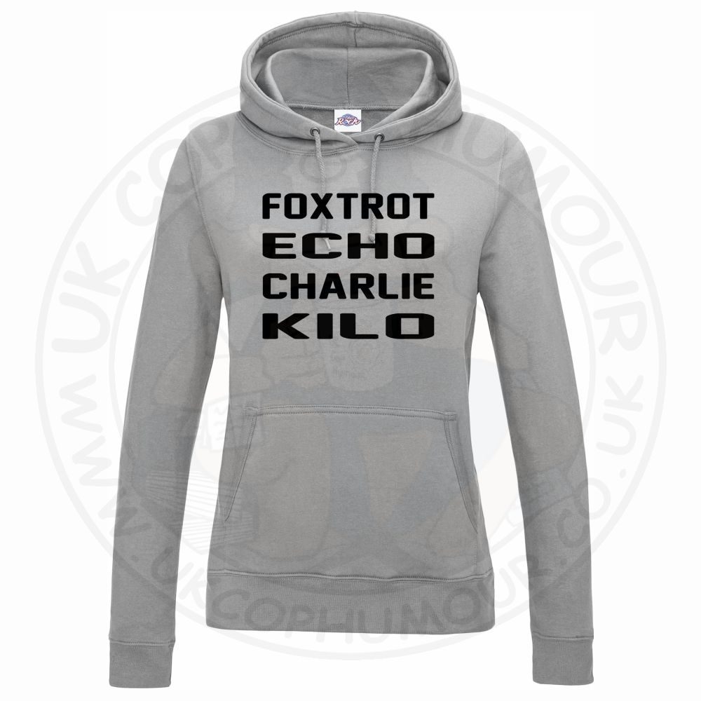 Womens Foxtrot Echo Charlie Kilo Hoodie - Image 4