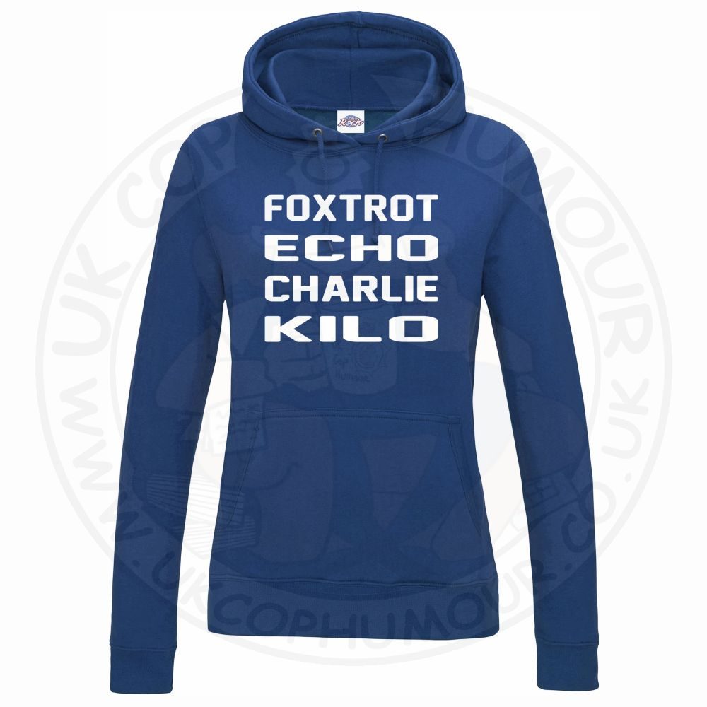 Womens Foxtrot Echo Charlie Kilo Hoodie - Image 12