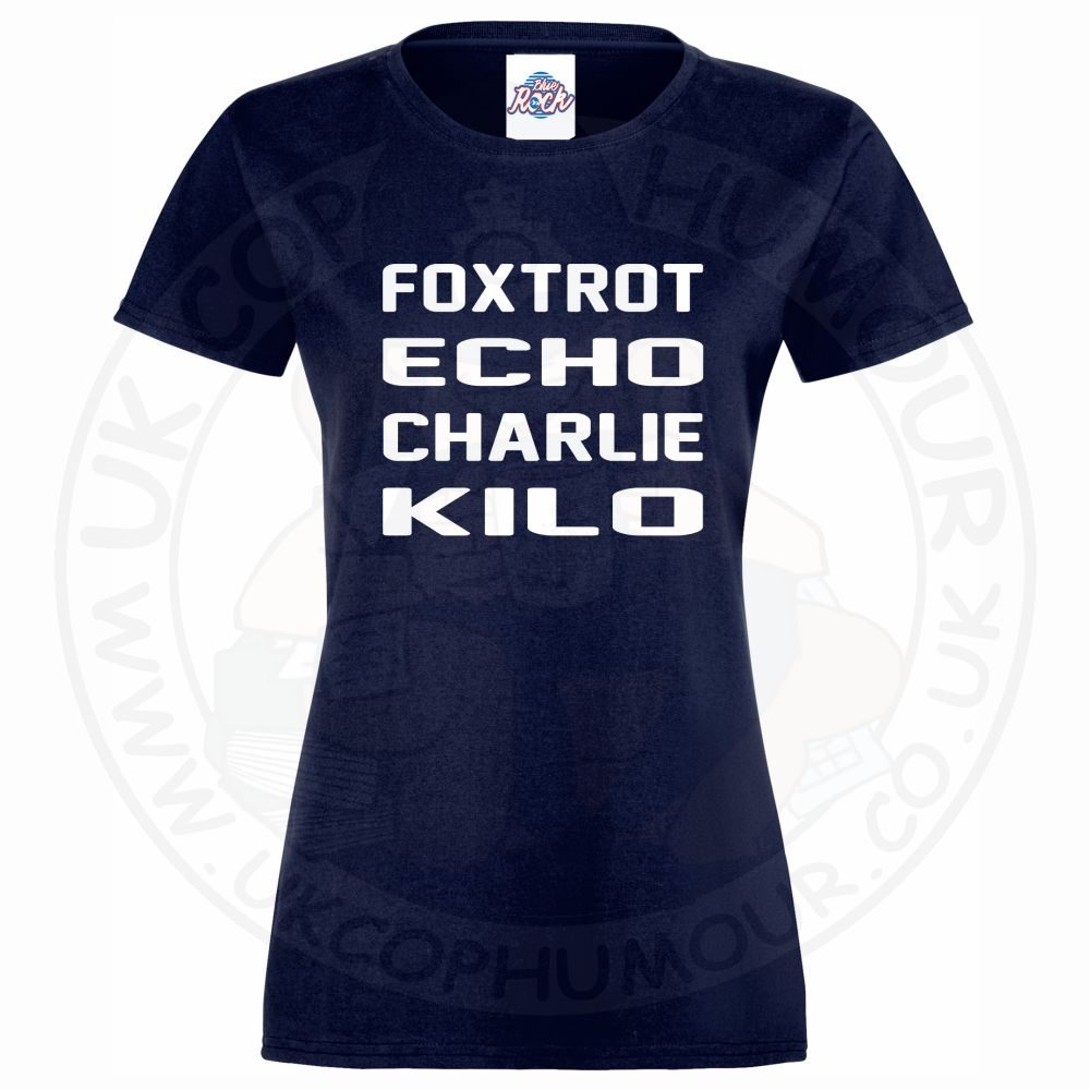Womens Foxtrot Echo Charlie Kilo T-Shirt - Image 5