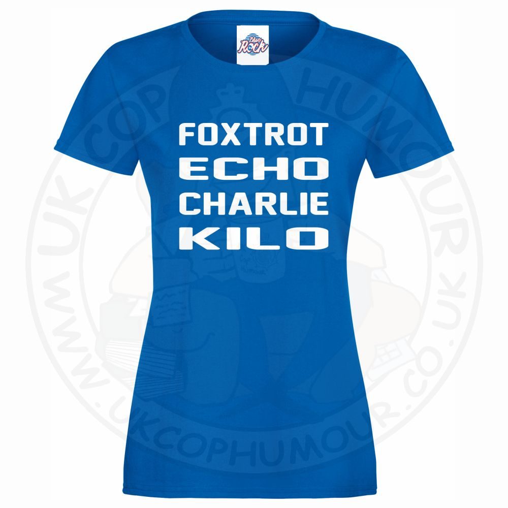 Womens Foxtrot Echo Charlie Kilo T-Shirt - Image 8