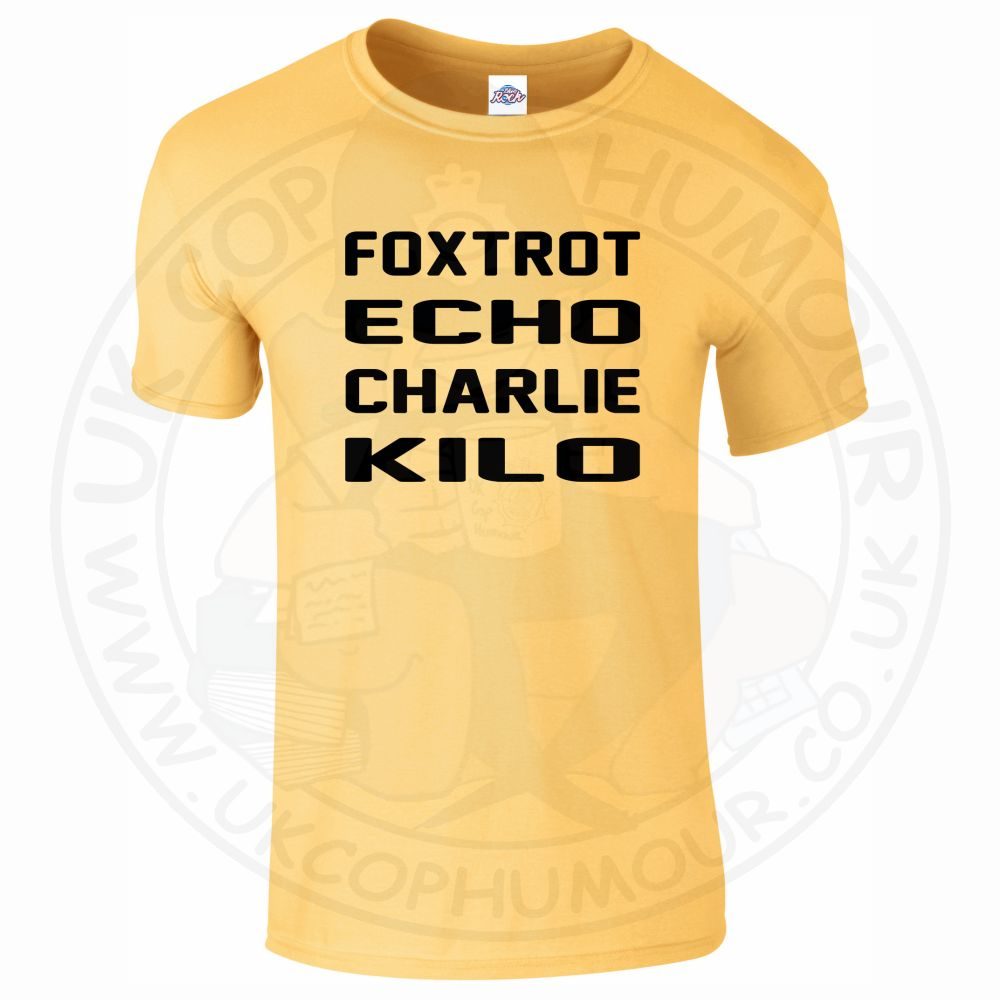 Mens Foxtrot Echo Charlie Kilo T-Shirt - Image 13