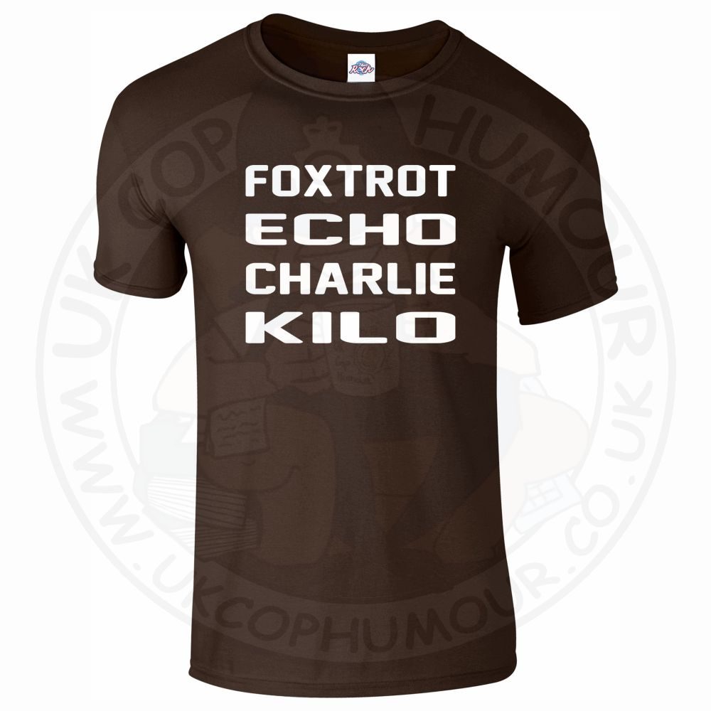 Mens Foxtrot Echo Charlie Kilo T-Shirt - Image 5