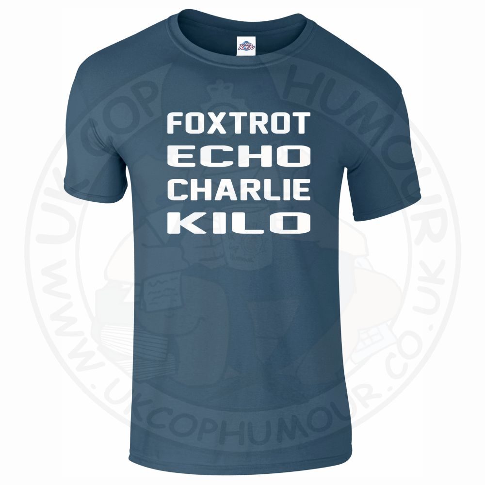 Mens Foxtrot Echo Charlie Kilo T-Shirt - Image 8