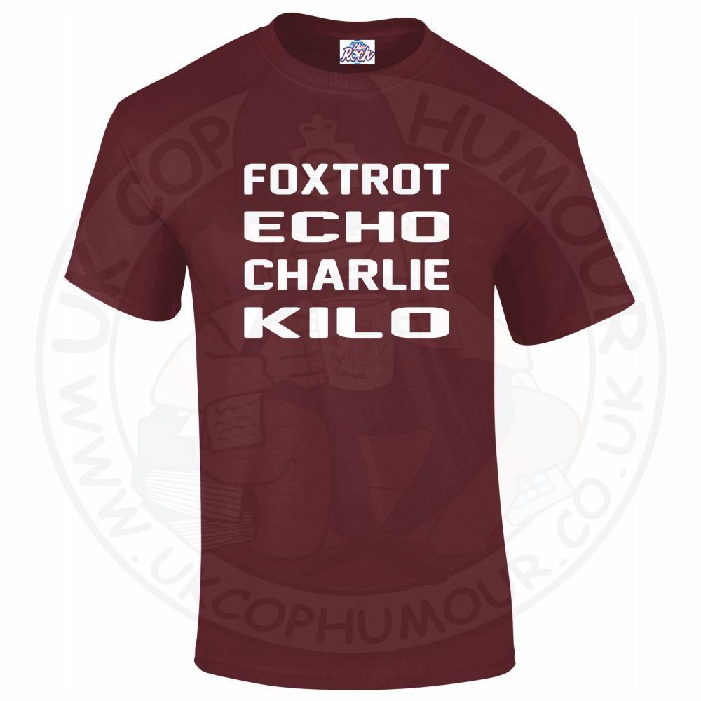 Mens Foxtrot Echo Charlie Kilo T-Shirt - Image 9