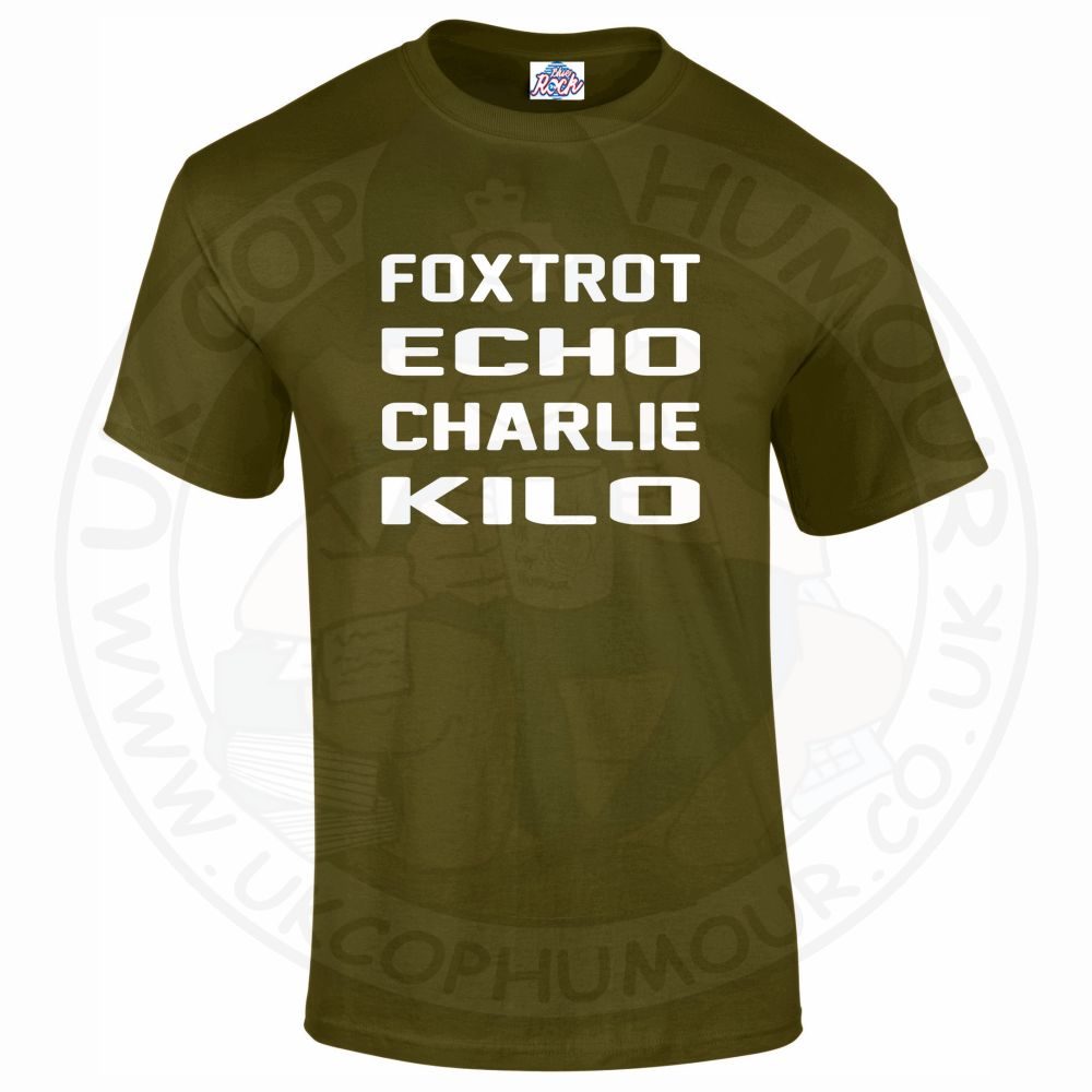 Mens Foxtrot Echo Charlie Kilo T-Shirt - Image 10