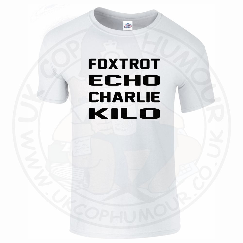 Mens Foxtrot Echo Charlie Kilo T-Shirt - Image 17