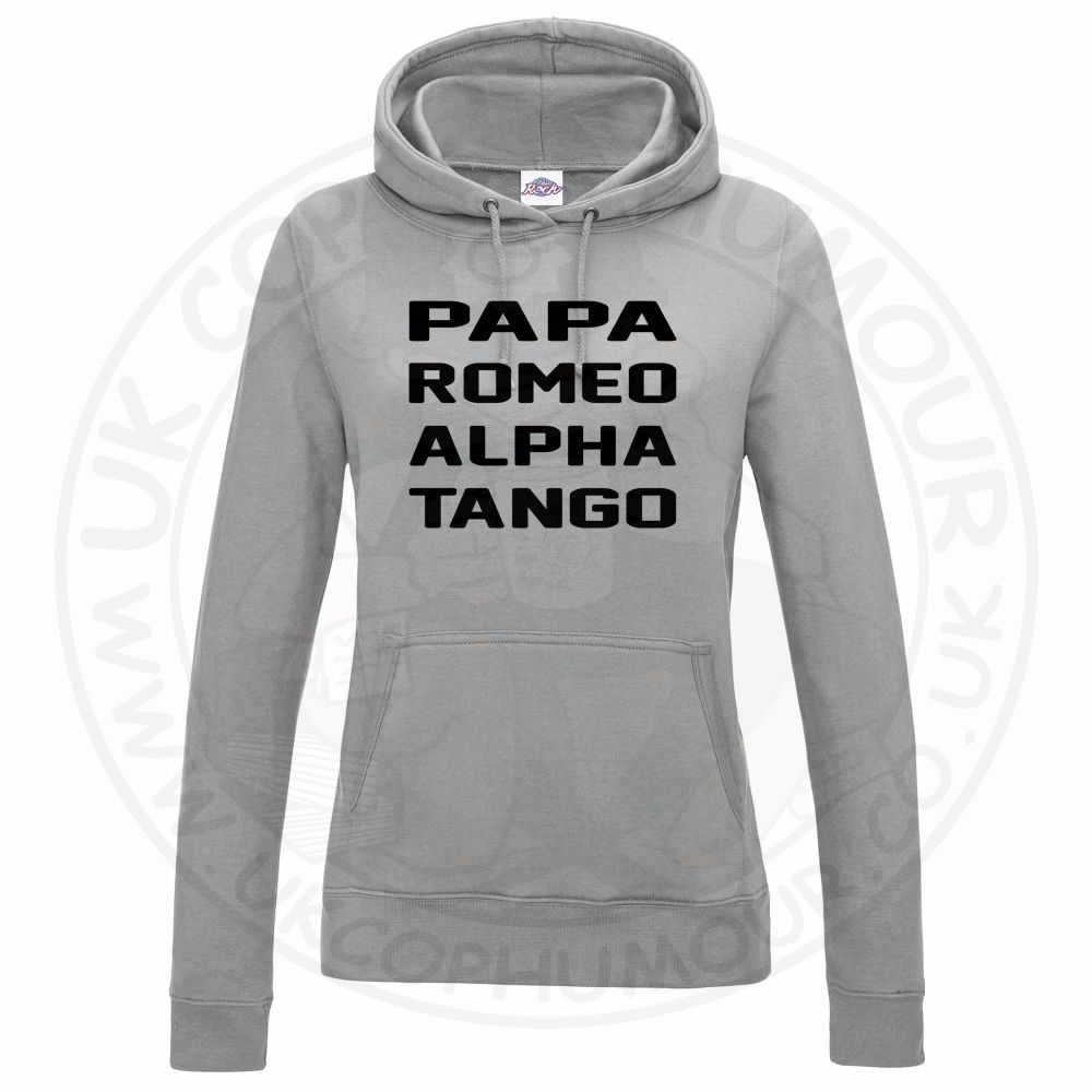 Womens Papa Romeo Alpha Tango Hoodie - Image 5