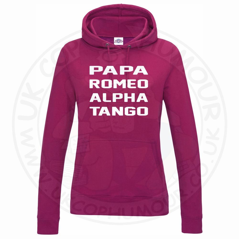 Womens Papa Romeo Alpha Tango Hoodie - Image 6