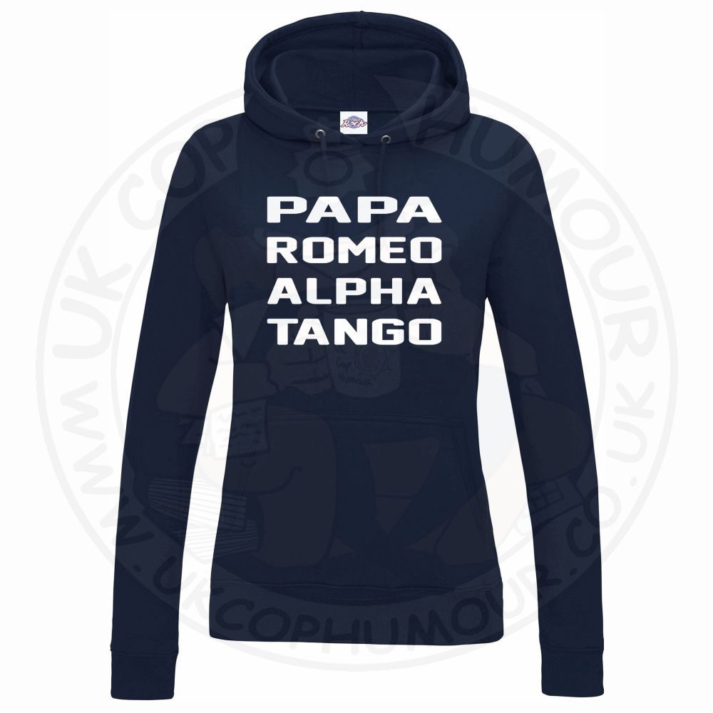 Womens Papa Romeo Alpha Tango Hoodie - Image 8