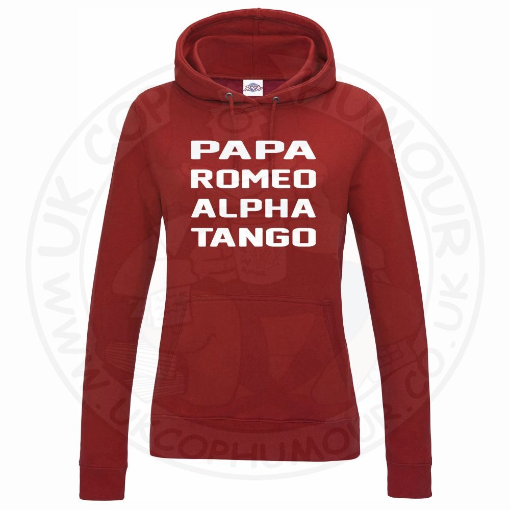 Womens Papa Romeo Alpha Tango Hoodie - Image 12