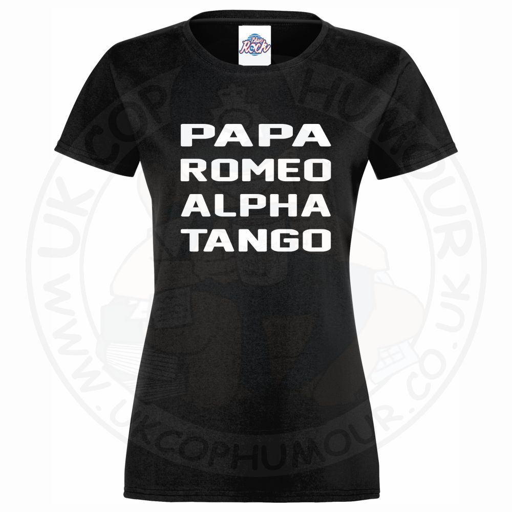 Womens Papa Romeo Alpha Tango T-Shirt - Image 2
